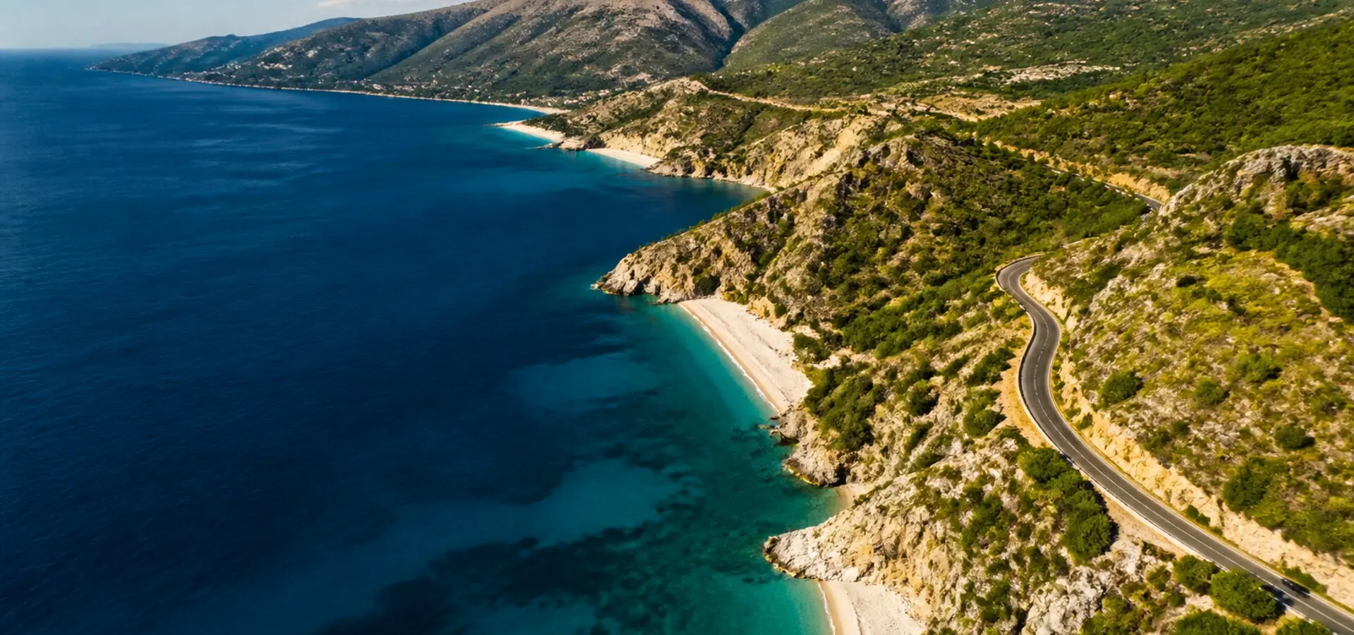 Albania Riviera from above
